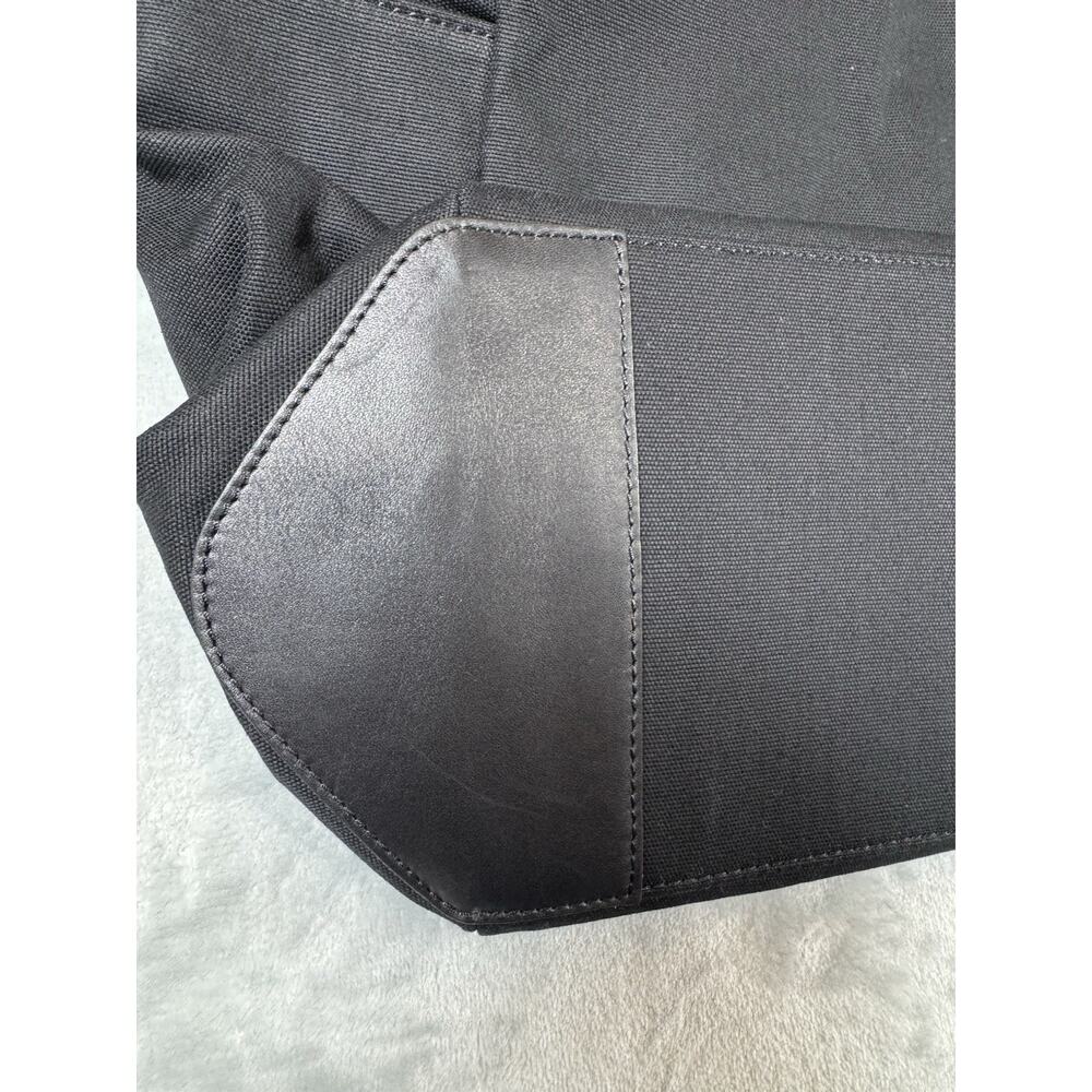 CUYANA Classic Weekender Black Canvas Black Leather Handle Strap Duffle Bag EUC - Picture 8 of 16
